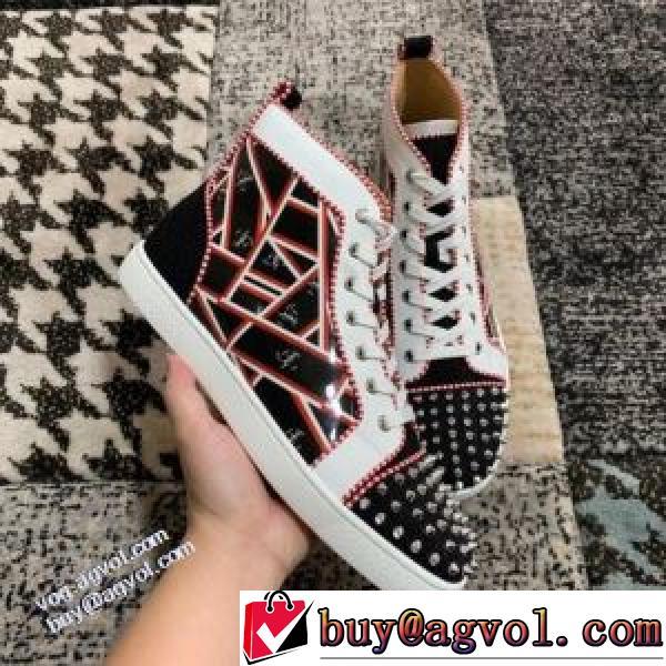 優しい履き心地 2026秋冬 クリスチャンルブタン Christian Louboutin ハイトップシューズ クリスチャンルブタンブランドコピー 耐久性に優れ 高機能防滑ソール