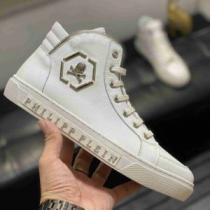 2026秋冬 ビット付き フィリッププレイン PHILIPP PLEIN 2色可選 最安値に挑戦 ハイトップシューズ 履き心地抜群 靴の滑り止め フィリッププレインブランド コピー