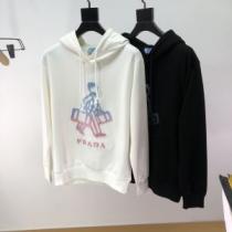 2026秋冬 パーカー 人気ブランド プラダ PRADA 2色可選 プラダブランド 偽物 通販 プリントパーカ 秋の定番 スタイリッシュ
