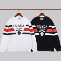 プラダ PRADA ジップパーカー 活用できるアイテム プルオーバーパーカー 2026秋冬 プラダブランドコピー 2色可選 プリントパーカ
