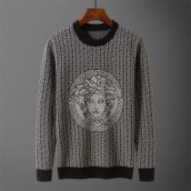 2026秋冬 ヴェルサーチブランド コピー 最安値に挑戦 ヴェルサーチ VERSACE 程よい厚み セーター ビンテージ感ある プリント柄