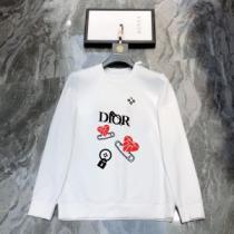 2色可選 大好評 ディオールブランド 偽物 通販 着心地抜群 2026秋冬 ディオール DIOR  プルオーバーパーカー プリントパーカ 