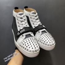 コスパ最高のプライス 海外限定ライン ローヒール クリスチャンルブタン Christian Louboutin ハイトップシューズ 2026秋冬 クリスチャンルブタンコピー ブランド ハイトップシューズ 