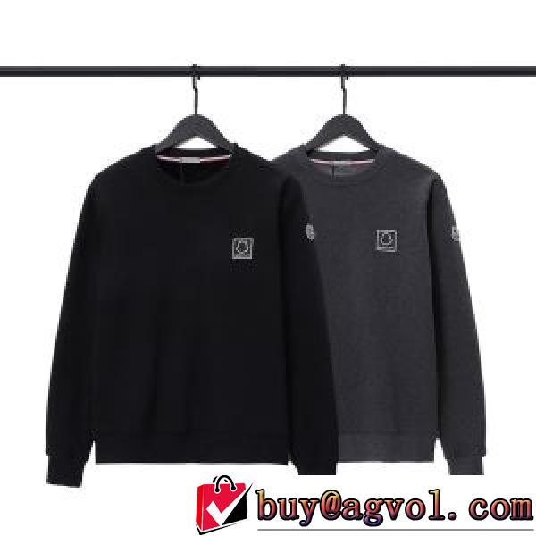 2026秋冬 コスパ最高のプライス リブ付 プルオーバーパーカー モンクレールコピー モンクレール MONCLER 定番無地パーカー 大好評 2色可選