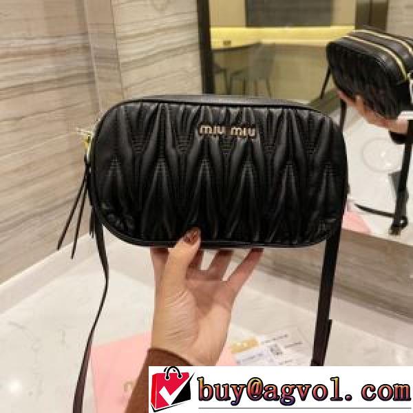 先行販売 シンプル＋多機能 ミュウミュウコピー 2026秋冬 ミュウミュウ MIUMIU 3色可選 斜め掛けバッグ ショルダー 調節可能.43..43.