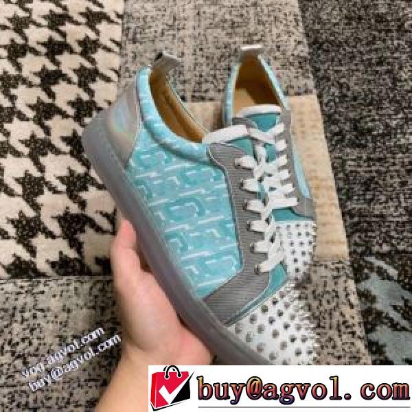2026秋冬 クリスチャンルブタン Christian Louboutin カジュアルシューズ バイカラー スタイリッシュな印象 スタッズ クリスチャンルブタンスーパーコピー 激安