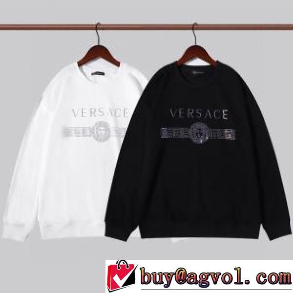 2026秋冬 ヴェルサーチVERSACE 人気ブランド 2色可選 厚手の生地 ヴェルサーチコピー ブランド おしゃれさ抜群パーカ プルオーバーパーカー ロゴパーカー