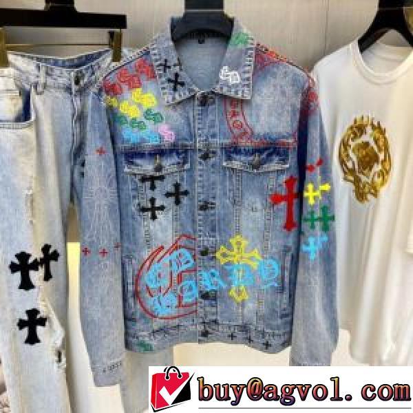 希少価値大！ クロムハーツ偽物ブランド 2026秋冬 クロムハーツ CHROME HEARTS デニムジャケット こだわりのコート 上質