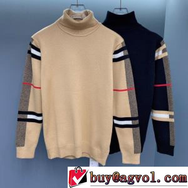 ニットウェア 2026早春 バーバリースーパーコピー 代引 今一番HOTな新品 バーバリー BURBERRY 2色可選 程よい厚み ハイネックパーカー