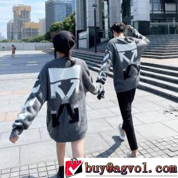 飽きのこないデザイン 今一番HOTな新品  2026早春 Off-White オフホワイト セーター オフホワイトコピー 風合いの出る