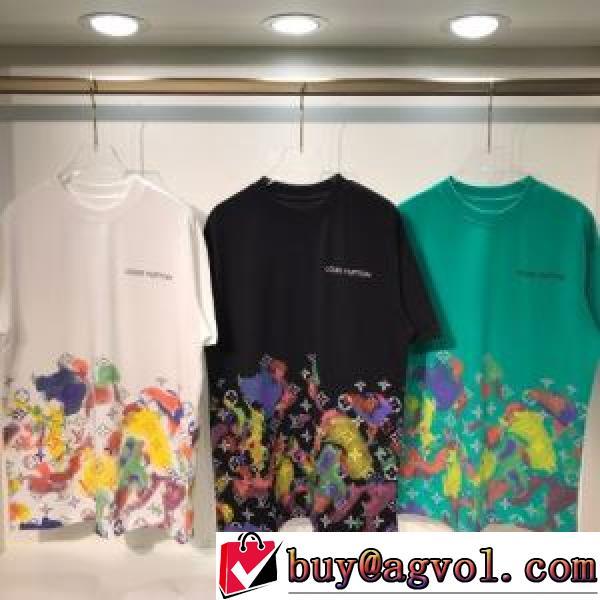 2026新作 半袖Tシャツ ルイ ヴィトン LOUIS VUITTON 3色可選 ルイ ヴィトンブランド コピー ラウンドネック 柔らかな質感 カラーラインナップ