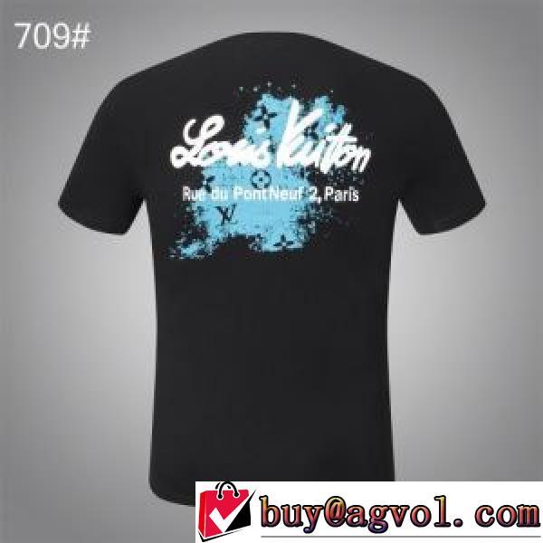 2026新作 プリント 定番のアイテム ルイ ヴィトン LOUIS VUITTON しわになりにくい  2色可選 半袖Tシャツ ルイ ヴィトンコピーブランド