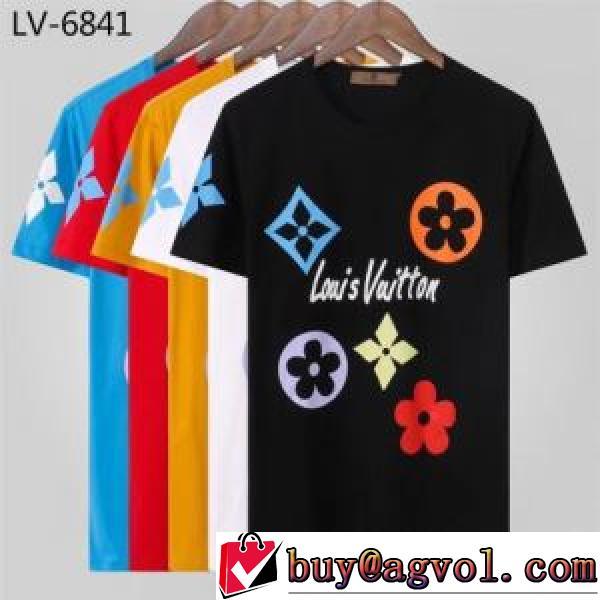 多色選択可 ルイ ヴィトンコピー ブランド 半袖Tシャツ ルイ ヴィトン LOUIS VUITTON カッコいい印象を付ける 人目を惹くデザイン 2026新作