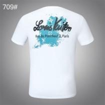 2026新作 プリント 定番のアイテム ルイ ヴィトン LOUIS VUITTON しわになりにくい  2色可選 半袖Tシャツ ルイ ヴィトンコピーブランド