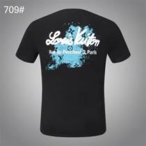 2026新作 プリント 定番のアイテム ルイ ヴィトン LOUIS VUITTON しわになりにくい  2色可選 半袖Tシャツ ルイ ヴィトンコピーブランド