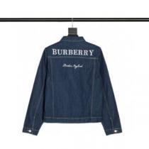 デニムジャケット 今買い◎得 BURBERRY 2026新作 バーバリー偽物ブランド 満足できるコート ステンカラーコート 上質 プリント柄