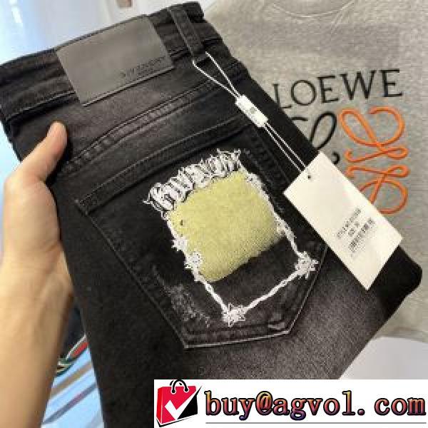 2026新作 履き心地バツグン デニムパンツ ジバンシー GIVENCHY ユーズド加工 ジバンシィブランド コピー 伸縮性のある 海外セレブ愛用