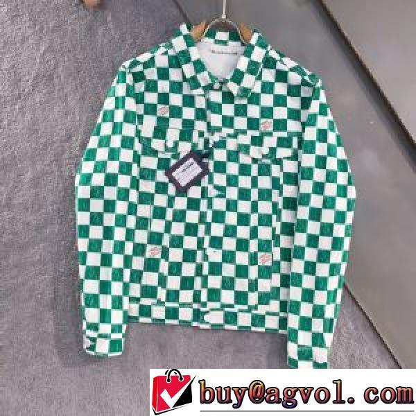 2026新作 チェック柄 スナップ止め仕様 優しい色合い 上質 ルイ ヴィトン LOUIS VUITTON デニムジャケット コート 希少価値大！ルイ ヴィトンブランド コピー
