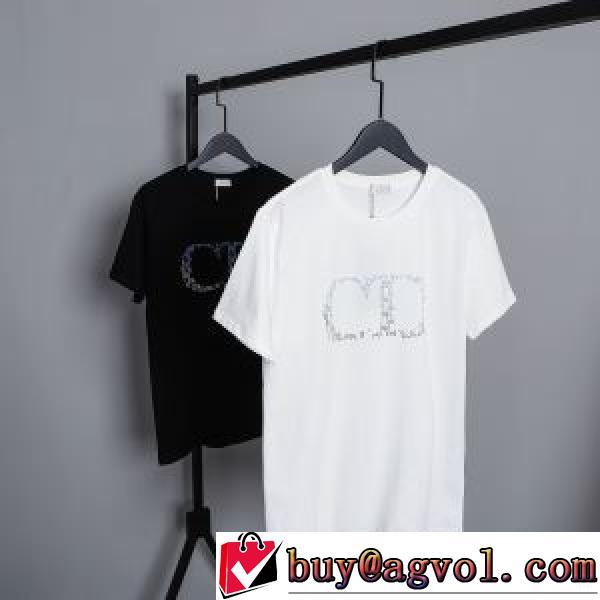 2色可選 ラウンドネック 半袖Tシャツ 綿/コットン お洒落に魅せる 通気性に優れた 2026新作 ディオール DIOR 耐久性のある ディオールブランドコピー