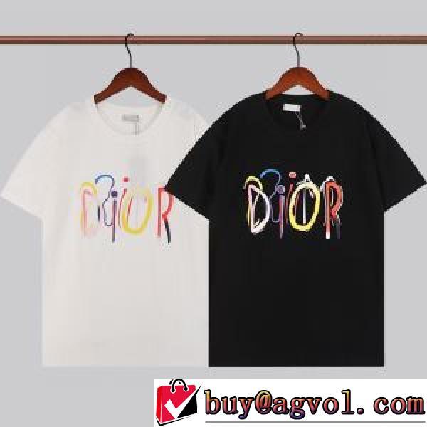 お洒落に魅せる ディオールスーパーコピー 2026新作 2色可選 半袖Tシャツ ディオール DIOR プリント カジュアル クールビズ