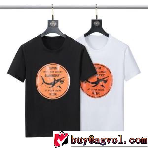 バーバリースーパーコピー 激安 2026新作 バーバリー BURBERRY 半袖Tシャツ 超目玉 プリント 肌に馴染みやすい 2色可選