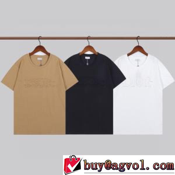 ラウンドネック 半袖Tシャツ モノクロ 2026新作 3色可選 ディオール DIOR 綿/コットン ディオールスーパーコピー 激安 柔らかい手触り 快適な着心地 個性的