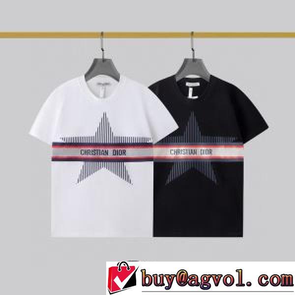 2026新作 希少価値大！2色可選 着回し度抜群 プリント ディオール DIOR 半袖Tシャツ オリジナル クールビズ 高品質 ディオールコピーブランド