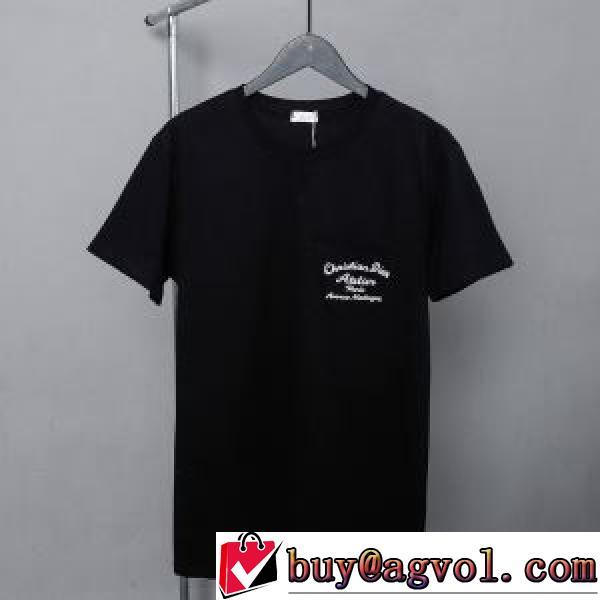 半袖Tシャツ ポケットづき 綿/コットン レジャー カッコいい印象を付ける 2026新作 ディオール DIOR 吸汗速乾 2色可選 ディオールコピーブランド