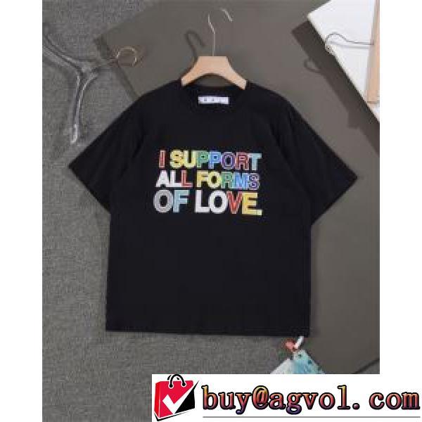 ラウンドネック 優しいフィット感 Off-White オフホワイト Tシャツ 2色可選 2025新作 オフホワイトブランドコピー 落ち着いた感覚 プリント