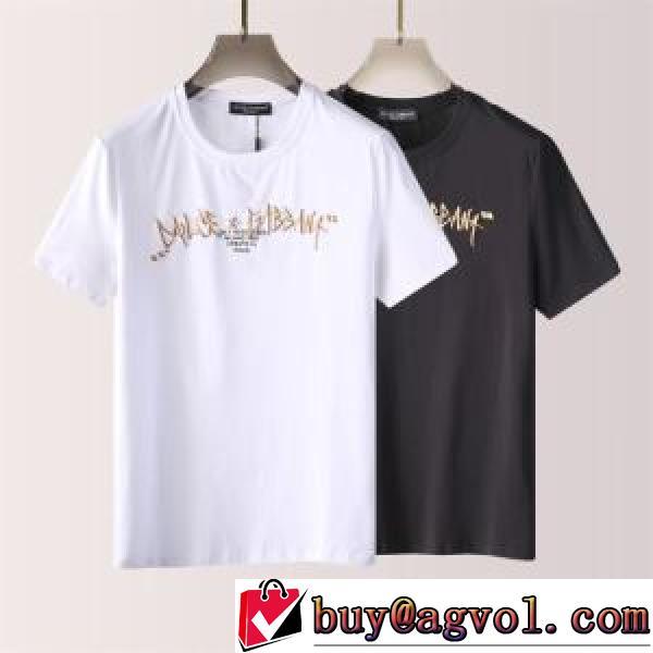 2025新作 2色可選 ドルチェ＆ガッバーナ 半袖Tシャツ 刺繍加工 Dolce&Gabbana お洒落に魅せる 吸汗性に優れ 希少価値大！ドルチェ&ガッバーナブランド コピー