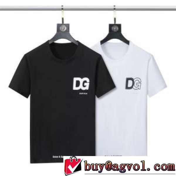 ドルチェ&ガッバーナスーパーコピー ラウンドネック 2026新作 半袖Tシャツ ドルチェ＆ガッバーナ カジュアル Dolce&Gabbana カジュアル 2色可選