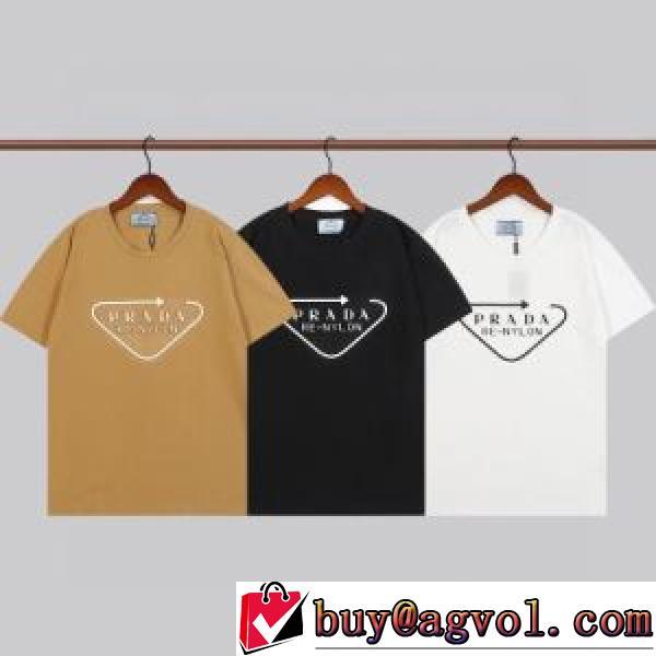 2026新作 プラダ PRADA Tシャツ 縦には伸びにくい バリエーションに富む プラダブランド コピー 3色可選 定番のアイテム