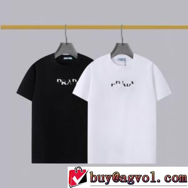 カジュアル 自分らしいスタイリング 肌に馴染みやすい 2025新作 プラダコピーブランド 2色可選 Tシャツ プラダ PRADA 今話題の最新作