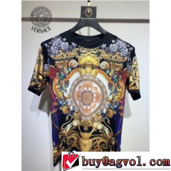 2026新作 ヴェルサーチVERSACE 希少価値大！半袖Tシャツ 乾きやすい デザイン性の高い オリジナル 収縮性のある ヴェルサーチブランドコピー