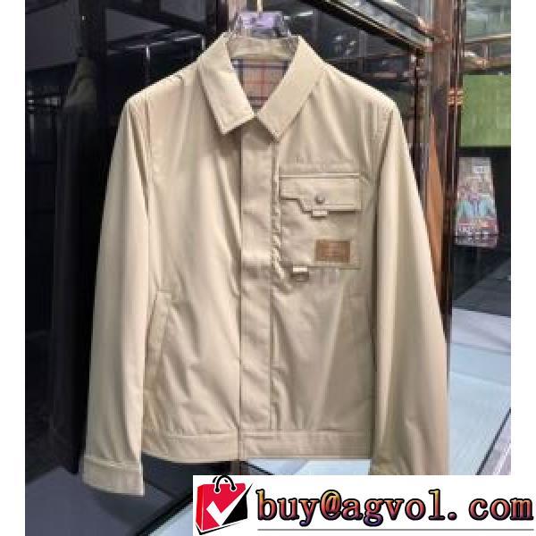 2025新作 ブルゾン ジャケット お洒落に魅せる 立体的な衿元 上質 高級感漂わせる バーバリーブランドコピー 適度な厚み 春先まで使える