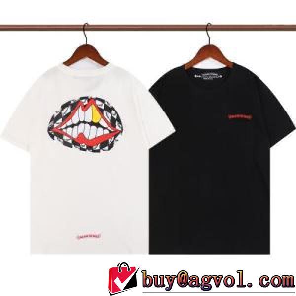 半袖Tシャツ ファッション 2色可選 人気 クロムハーツコピー ブランド プリント デザイン性の高い 肌に密着 着回し度抜群 2026新作 