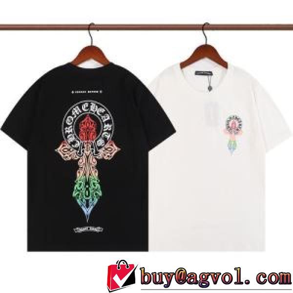通気性に優れた クロムハーツコピーブランド しわになりにくい 2026新作 半袖Tシャツ 高級感ある オリジナル 2色可選 吸汗性に優れ ドライ