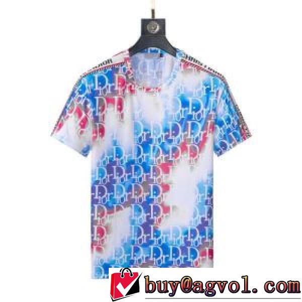 2026新作 半袖Tシャツ 希少価値大！プリント デザイン性の高い カラーラインナップ 着心地満点 ディオールコピー ブランド