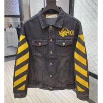 2026新作 Off-White オフホワイト デニムジャケット プリント柄 実用性に溢れるアイテム オフホワイトスーパーコピー 激安 こだわりのコート