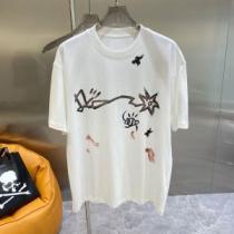 プリント 2026新作 ラウンドネック 半袖Tシャツ ディオール DIOR 2色可選 レジャー ドライ 優しいフィット感 豊富なサイズ ディオールスーパーコピー 激安