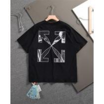 Tシャツ 2色可選 2026新作 オフホワイトブランド 偽物 通販 オリジナル 縦には伸びにくい Off-White オフホワイト 人気ブランド 使い勝手抜群