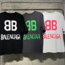 柔らかな質感 吸汗性に優れ 2025新作 ブランド コピーBAL 半袖Tシャツ 3色可選 ブランド 偽物 通販 縦には伸びにくい
