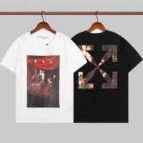 オフホワイトコピーブランド 縦には伸びにくい ランキング1位 Off-White オフホワイト 2026新作 Tシャツ 2色可選 プリント 吸汗性に優れ