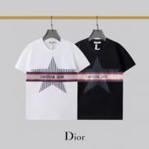 2026新作 希少価値大！2色可選 着回し度抜群 プリント ディオール DIOR 半袖Tシャツ オリジナル クールビズ 高品質 ディオールコピーブランド