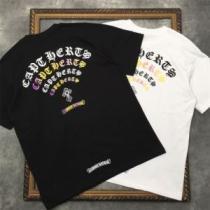 優しいフィット感 吸汗速乾 クロムハーツコピー 個性的 スタイリッシュな印象 2026新作 クロムハーツ ラウンドネック 半袖Tシャツ CHROME HEARTS