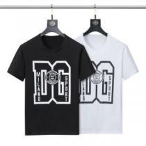 2025新作 ドルチェ＆ガッバーナ Dolce&Gabbana 2色可選 半袖Tシャツ レジャー プリント ドルチェ&ガッバーナコピーブランド カジュアル クールビズ 魅力ファッション
