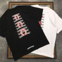 2026新作 2色可選 クロムハーツ 半袖Tシャツ モノクロ CHROME HEARTS 着心地満点 ドライ 最安値に挑戦 クロムハーツスーパーコピー