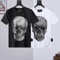 2色可選 Tシャツ フィリッププレインブランドコピー 2026新作 利便性に優れ フィリッププレイン PHILIPP PLEIN ラウンドネック 着回し度抜群