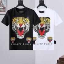 2026新作 快適な着心地 プリント 売れ筋のいい フィリッププレインブランド コピー 2色可選 半袖Tシャツ 収縮性のある フィリッププレイン PHILIPP PLEIN