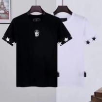 フィリッププレイン PHILIPP PLEIN クールビズ 今話題の最新作 フィリッププレインコピー ブランド 2色可選 Tシャツ 2026新作 縦には伸びにくい